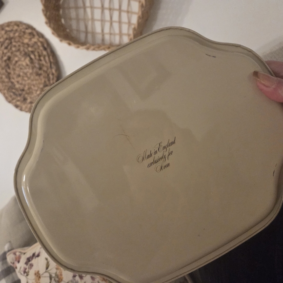 Vintage Avon Floral Metal Vanity Tray - Picture 2 of 2